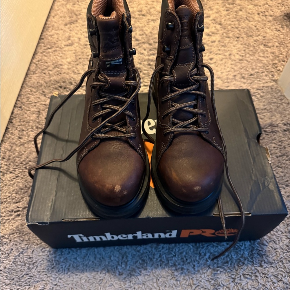 Timberland Brown Ankle Boots with Welted Construction